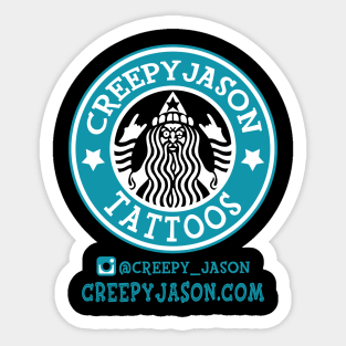 Creepy Jason Coffee Wizard Sticker